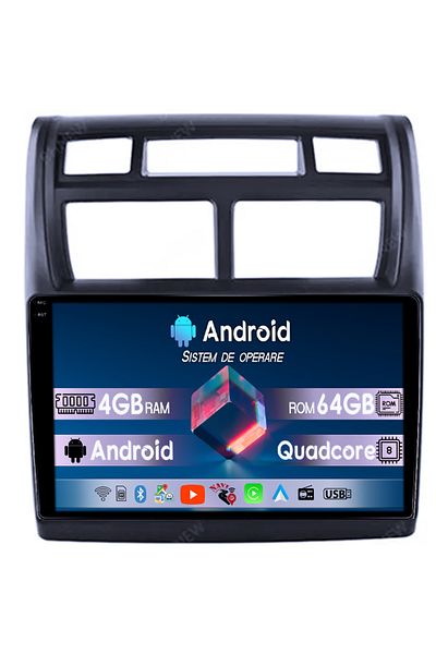 navi-it Navigatie dedicata Kia Sportage 2004-2010,4GB RAM 64GB ROM, Quadcore, Android 14, Display QLED 1K, 9