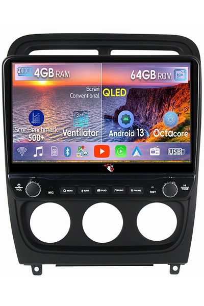 navi-it Dedicated navigation for Dodge Caliber 2009-2013 with rotary buttons model 2024, 4 GB RAM 64 ROM, Quadcore
