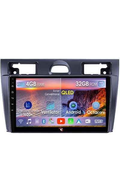 navi-it Navigatie dedicata Ford Fiesta Mk5 2002-2008, 4GB RAM 32GB ROM, Android 13, Display 9 " , Internet ,