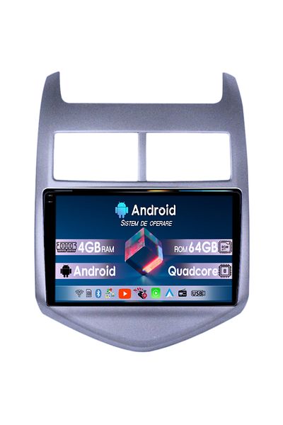 navi-it Dedicated navigation for Chevrolet Aveo 2010-2015, 4GB RAM 64GB ROM, Quadcore, Android 14, QLED 1K display