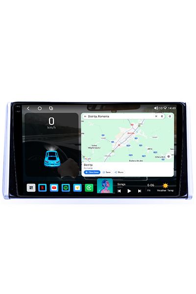 navi-it Navigatie dedicata Toyota RAV4 2018-2020, 4GB RAM 64GB ROM, Octacore, Android 14, Display QLED 1K 10