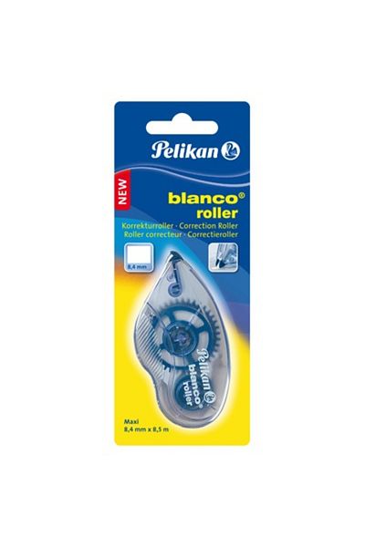 Pelikan Correction Tape Roller Maxi, Color White, Material Plastic, Dimension 8.4 mm x 8.5 m, Blister Pack