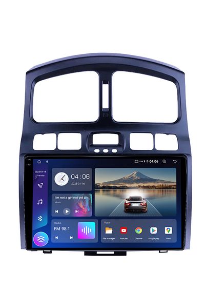 navi-it Navigatie dedicata Hyundai Santa Fe 2000-2012, 4GB RAM 64GB ROM, Quad Core, Display 9" QLED 1K, Carp