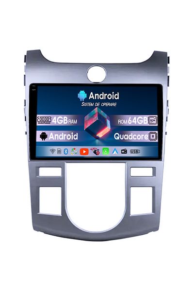 navi-it Navigatie dedicata Kia Forte Cerato 2008-2013, Black, 4GB RAM 64GB ROM, Quad Core, Display 9" QLED 1