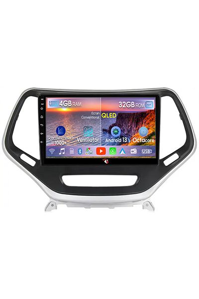 navi-it Navigatie dedicata Jeep Cherokee 5 2014-2018, 4GB RAM 32GB ROM, Android 13, Display 9 " , Internet ,
