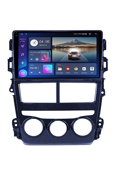 navi-it Navigatie dedicata Toyota Vios 2018-2019, 4GB RAM 64GB ROM, Quad Core, Display 9" QLED 1K, Carplay,