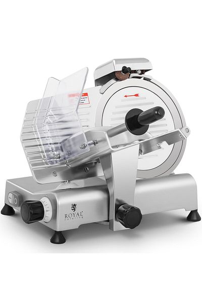 Royal Catering Feliator electric pentru mezeluri și brânzeturi, 150W, disc de 250 mm