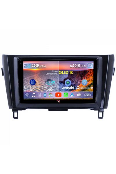 navi-it Navigatie dedicata Nissan X-Trail 2014-2021, 4GB RAM 64GB ROM, Octacore, Android 14, Display QLED 1K