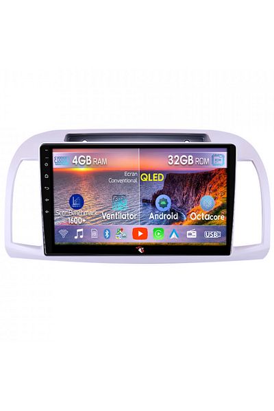 navi-it Navigatie dedicata Nissan Micra 2002-2020, 4GB RAM 32GB ROM, Octacore, Android 14, Display QLED 9",