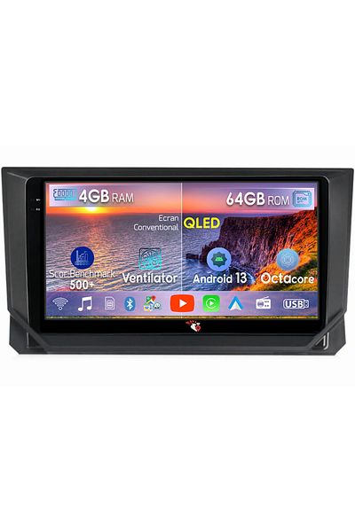 navi-it Navigatie dedicata Seat Ibiza 2017-2022, 4GB RAM 64GB ROM, Octacore, Android 13, Display QLED 9", DS