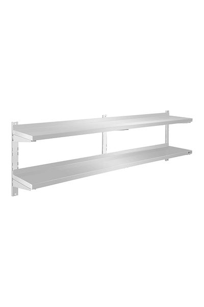 Royal Catering Raft dublu de perete din oțel, reglabil, 180 cm