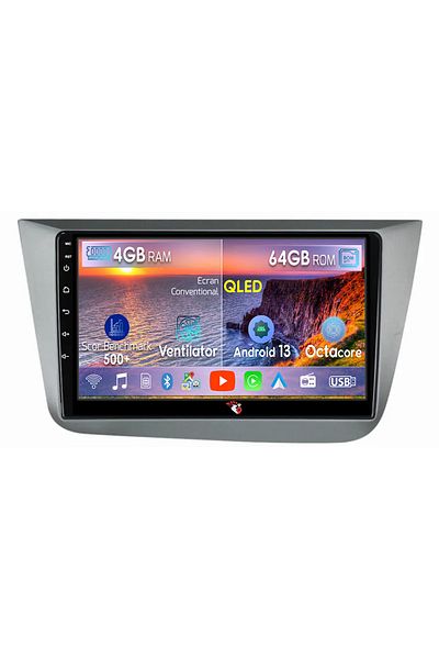 navi-it Navigatie dedicata Seat Altea 2004-2015, 4GB RAM 64GB ROM, Octacore, Android 13, Display QLED 9", DS