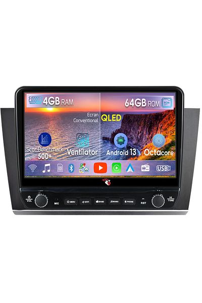navi-it Navigatie dedicata Legacy Outback 2015-2018 cu butoane rotative model 2024, 4 GB RAM 64 ROM, Quadcor