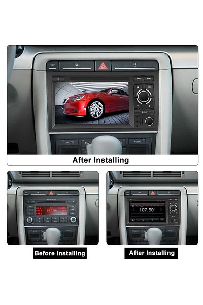 navi-it Dedicated navigation Audi A4 (B6, B7) 2002-2008, 4GB RAM 64GB ROM, Octacore, Android 13, Display IPS 7