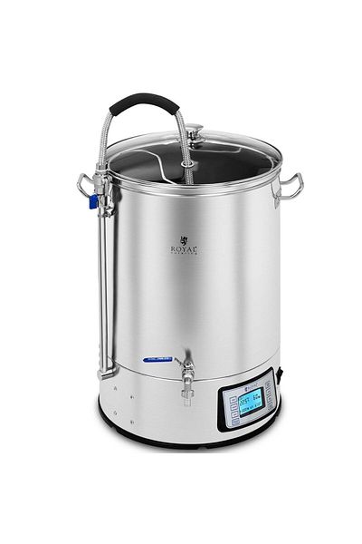 Royal Catering Ceainic pentru must pentru producția de bere, oțel inoxidabil, 2500W, LCD, 40L