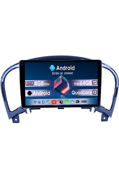 navi-it Navigatie dedicata Nissan Juke 2010-2014, 4GB RAM 64GB ROM, Quad Core, Display 9" QLED 1K, Carplay,