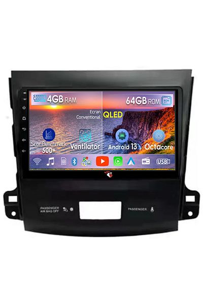 navi-it Navigatie dedicata Peugeot 4007 ( 2007 - 2012 ), 4GB RAM 64GB ROM, Octacore, Android 13, Display QLE