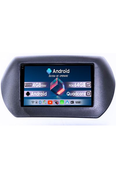 navi-it Dedicated Navigation Fiat Fiorino 2008/Citroen Nemo/Peugeot Bipper, 4GB RAM 64GB ROM, Quadcore, Androi