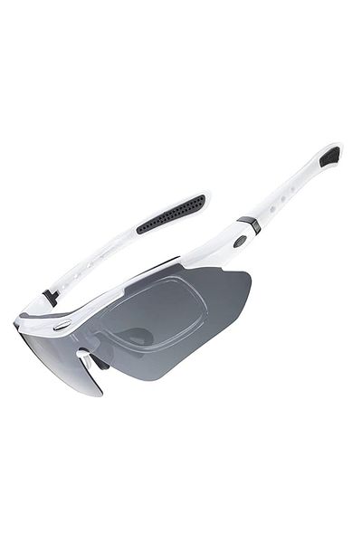 shumee Okulary rowerowe fotochromowe z filtrem UV 400 białe