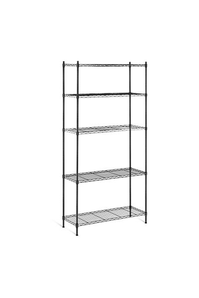 Royal Catering Suport depozitare din sârmă ajurata, negru, 180x90x35cm, până la 150kg