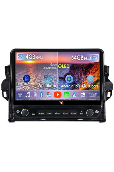 navi-it Dedicated navigation Fortuner 2015-2020 with rotary buttons model 2024, 4GB RAM 64GB ROM, Quadcore, Year