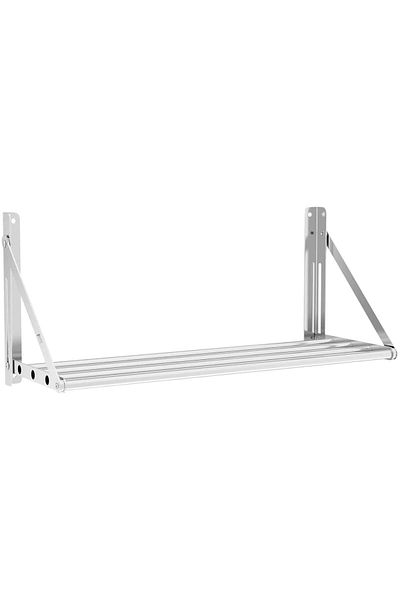 Royal Catering Raft de perete pliabil din oțel inoxidabil până la 40 kg 80 x 30 cm