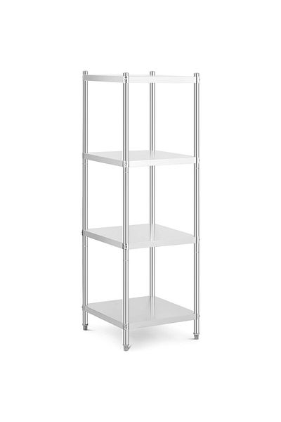 Royal Catering Raft metalic pentru depozitare, pentru catering, până la 200 kg, 60 x 60 x 180 cm