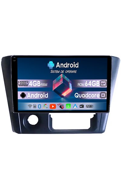 navi-it Navigatie dedicata Mitsubishi Lancer 2006, 4GB RAM 64GB ROM, Quad Core, Display 9" QLED 1K, Carplay,