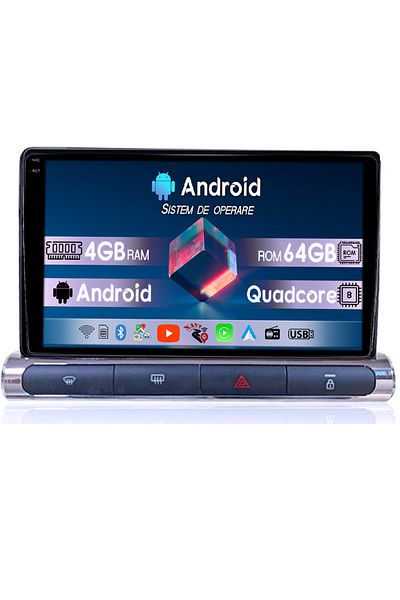 navi-it Navigatie dedicata Citroen C3 2018-2023, 4GB RAM 64GB ROM, Quad Core, Display 9" QLED 1K, Carplay, A