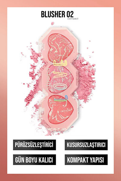 ROWENAROSE 3lü Kalpli Allık Gün Boyu Kalıcılık Sağlar