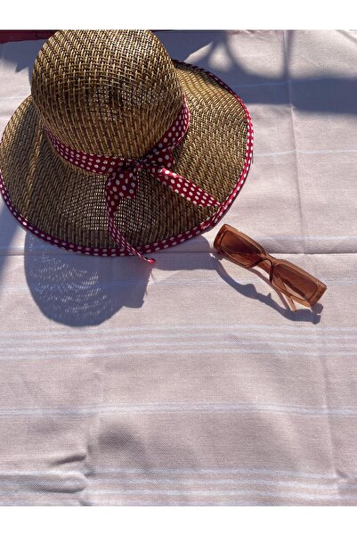 Sobe Hediyelik بيشتيمال قطن 100% مخطط باللون الوردي - للشاطئ والحمام والاستخدام اليومي