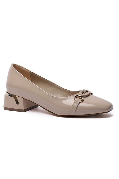 KUUM LONDON K14525729 Beige Patent Leather Premium Women's Shoes