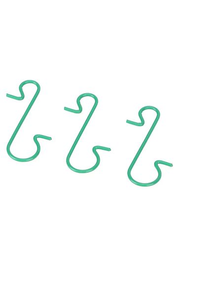 OEM Set of 120 metal hooks for hanging globes, length 3 cm, green
