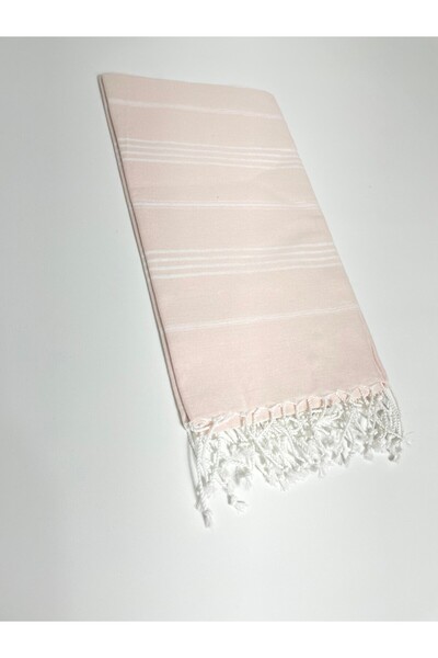 Sobe Hediyelik Pink Striped 100% Cotton Peshtemal – Beach, Bathhouse and Daily Use
