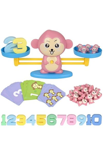 Giftry Educational Monkey Balance Toy for Learning Math - 65 Pieces