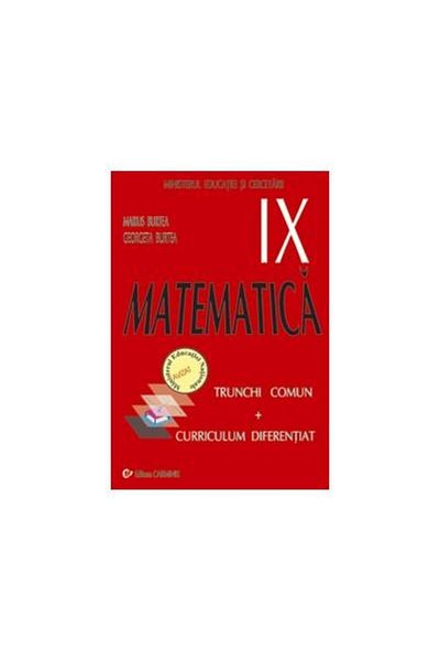 Editura Carminis Mathematics TC + CD. Textbook for grade IX, Ma