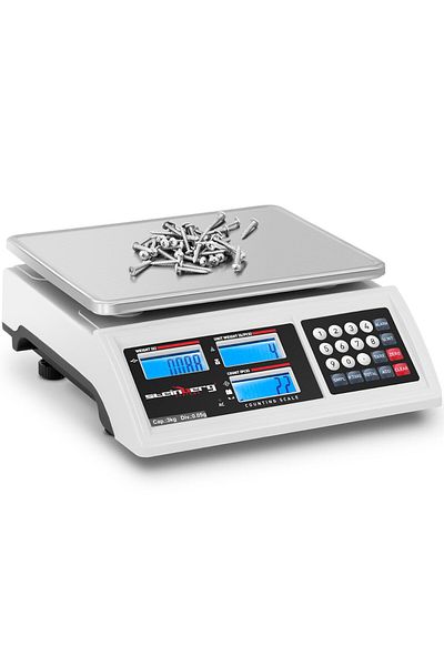 Steinberg Systems Cântar comercial cu numărare LCD RS232 3000 g / 0,05 g
