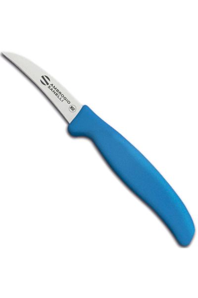 Ambrogio Sanelli Nóż do warzyw zakrzywiony SUPRA COLORE HACCP 70/190 mm - niebieski
