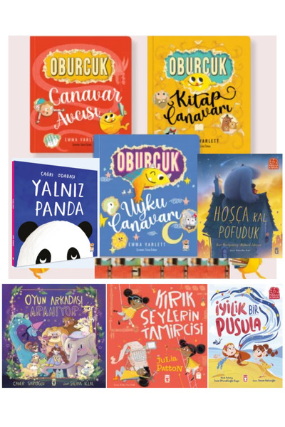 Sincap Kitap 6 YAŞ+ Oburcuk serisi,Yalnız Panda, Oyun Arkadaşı Aranıyor, Hoşç...
