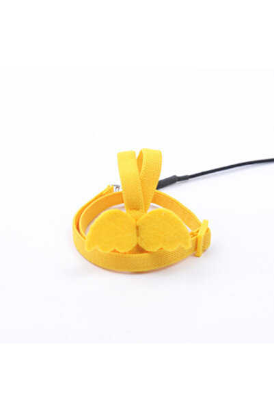 choice2 طقم طوق طيران أصفر للببغاء، يتضمن مقودًا وحزامًا، وإكسسوارات للماكاو،...