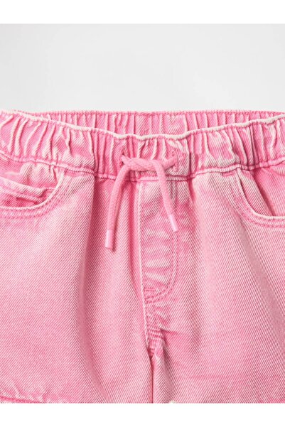 GAP Kız Bebek Pembe UltraSoft Denim Şort