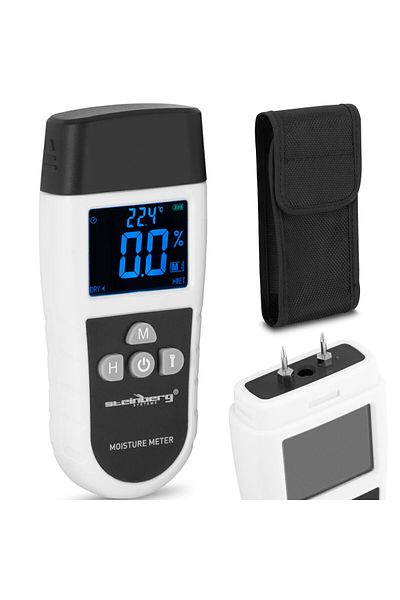 Steinberg Systems Wilgotnościomierz miernik wilgotności z termometrem elektroniczny do drewna płyt betonu LED 5 - 70 %
