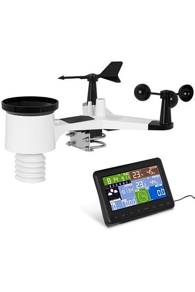 Steinberg Systems Bezprzewodowa stacja meteorologiczna pogodowa solarna LCD WiFi 100m
