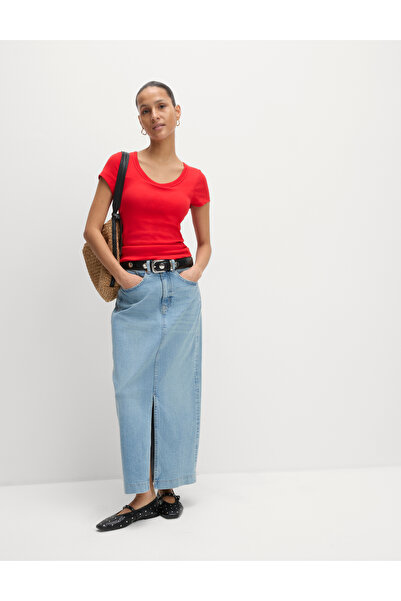 Marks & Spencer Pamuklu Doku Gizli Sütyen Destekli T-shirt