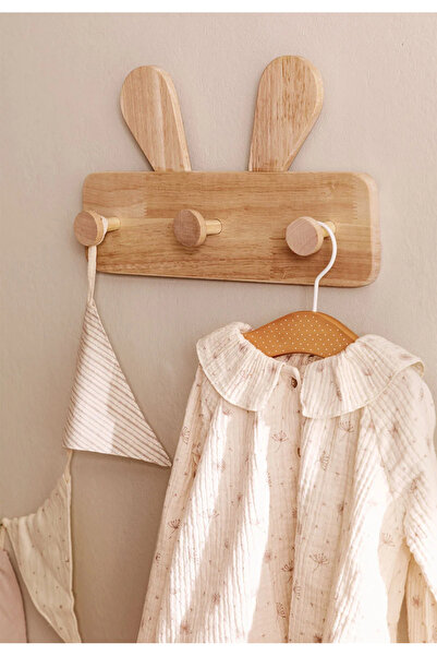 Simy Dekoratif Tavşan Kulaklı Ahşap Askılık – Çocuk Odası İçin Şirin Tasarım