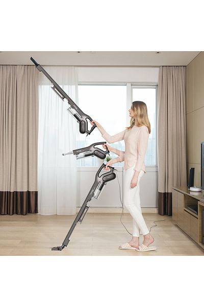 Deerma DX700S 2 in 1 Vacuum Cleaner, Handheld Vacuum Cleaner 600W 16KPa 0.8L Dust Box