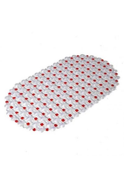 OEM Covoraș de baie PVC 63x35 cm Roșu