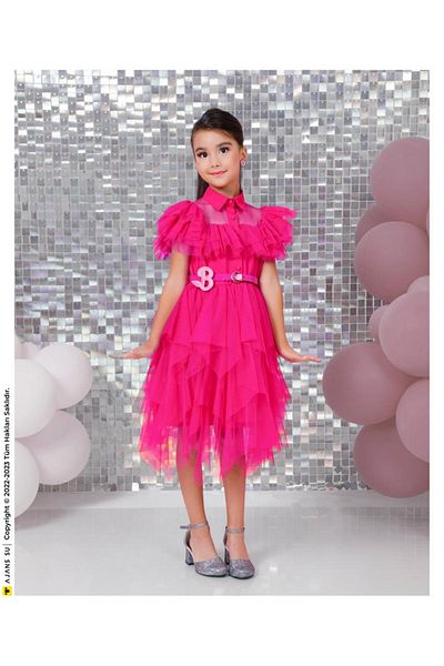 Gocoland Wednesday Costume Fuchsia Color Dress, Party Prom Homecoming