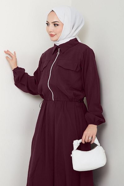 InStyle Jachetă Rochie cu fermoar Prune