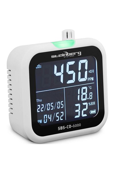 Steinberg Systems Miernik dwutlenku węgla CO2 temperatury wilgotności z datą i godziną 1-99% -20-60C